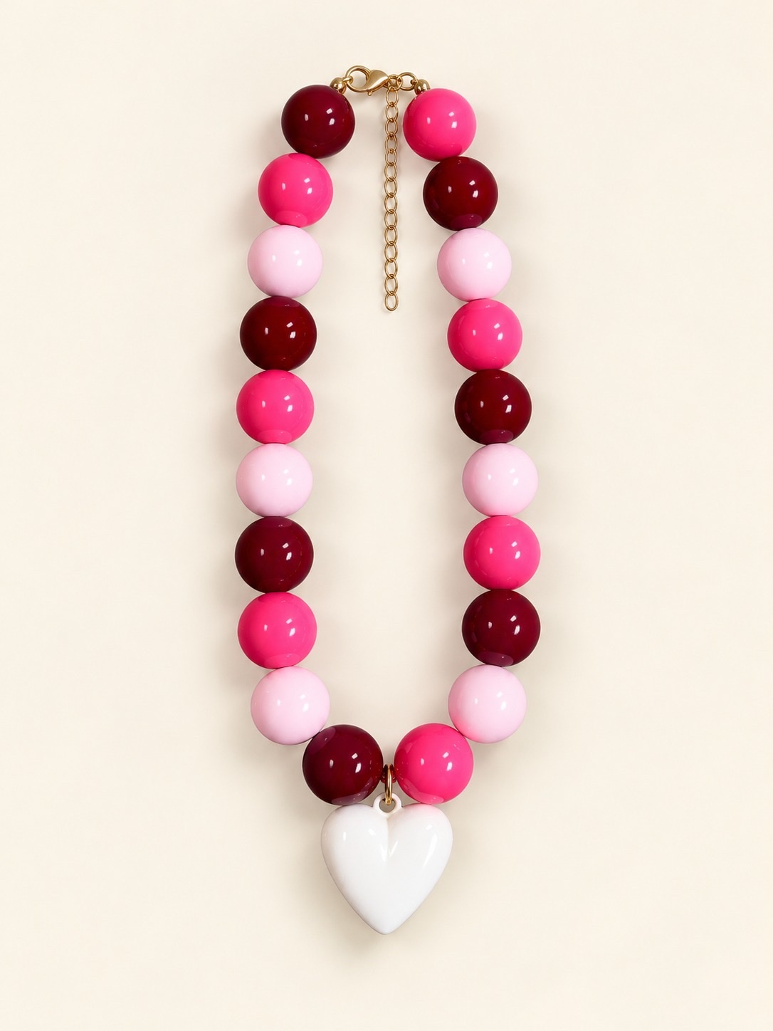Collar Chicle Rosa Vino