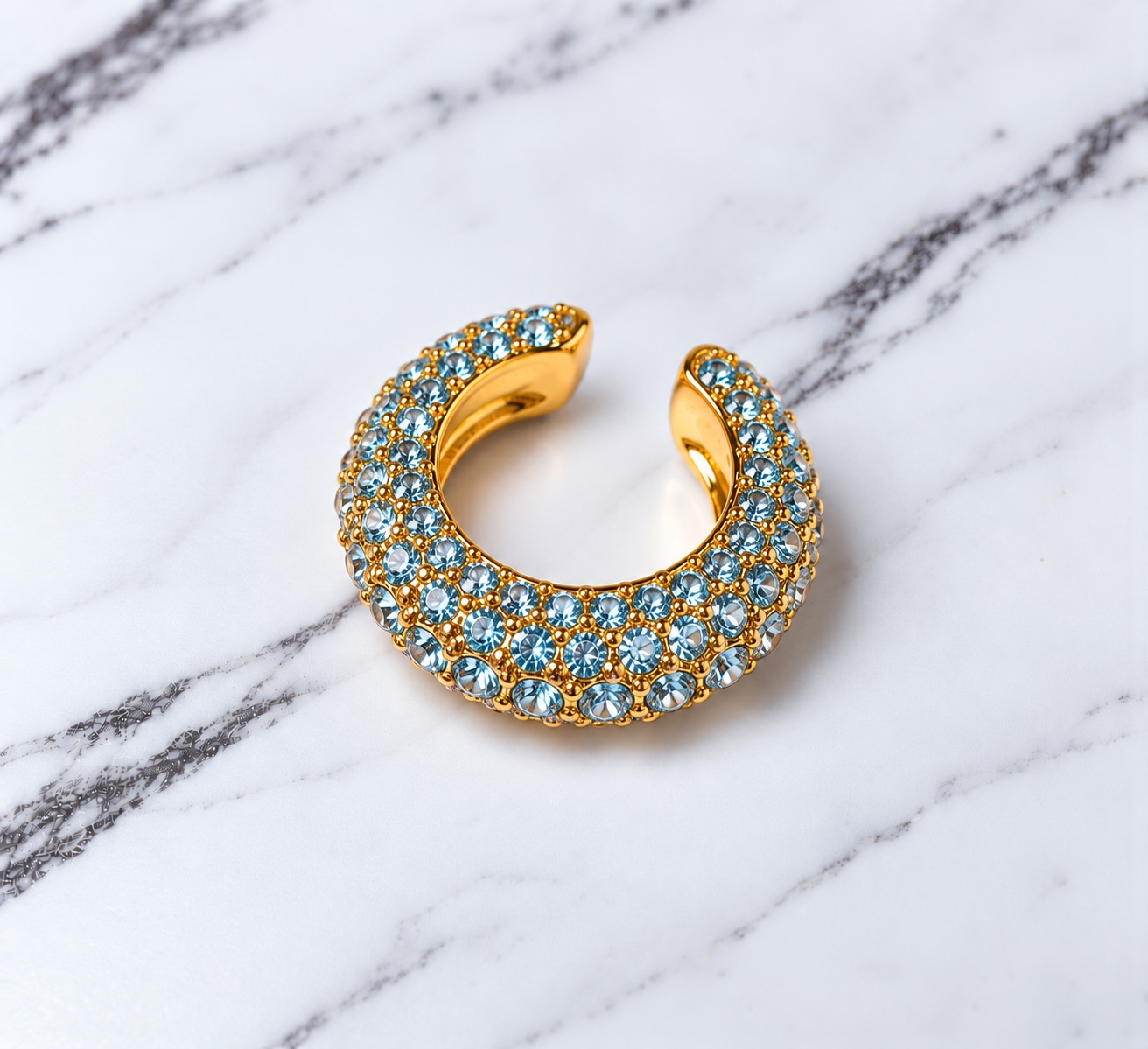 Earcuff Celeste Brillante